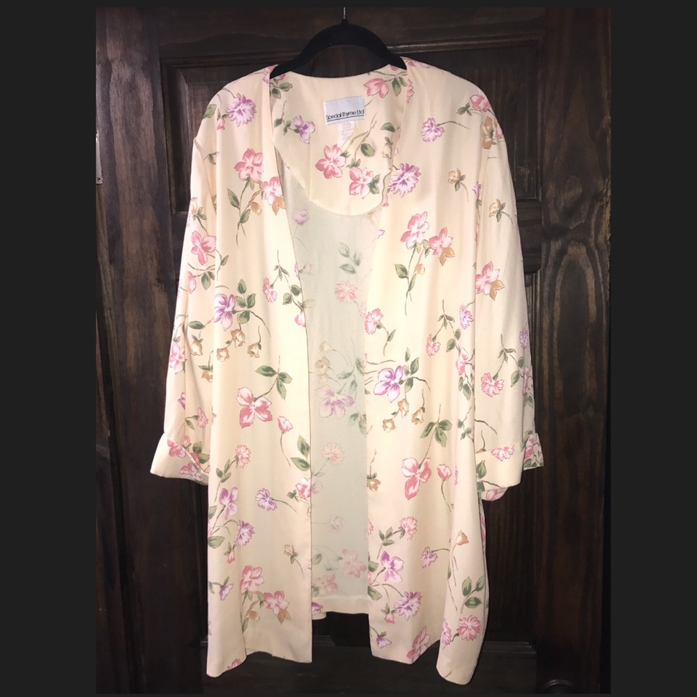 Dress Floral Cardigan special thyme ltd.Size: 18W